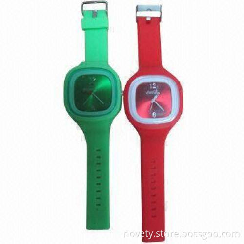 Silicone Jelly Watch with Elastic Wristband, Various Sizes are Available